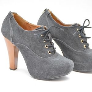Dark Gray Ankle Booties